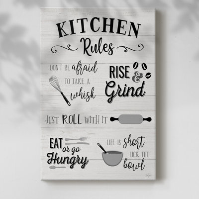 Rules of the Kitchen -Gallery Wrapped Cavas