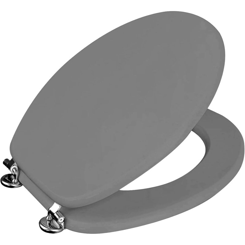 Actaeon Soft Close Elongated Standard Toilet Seat, Grey 