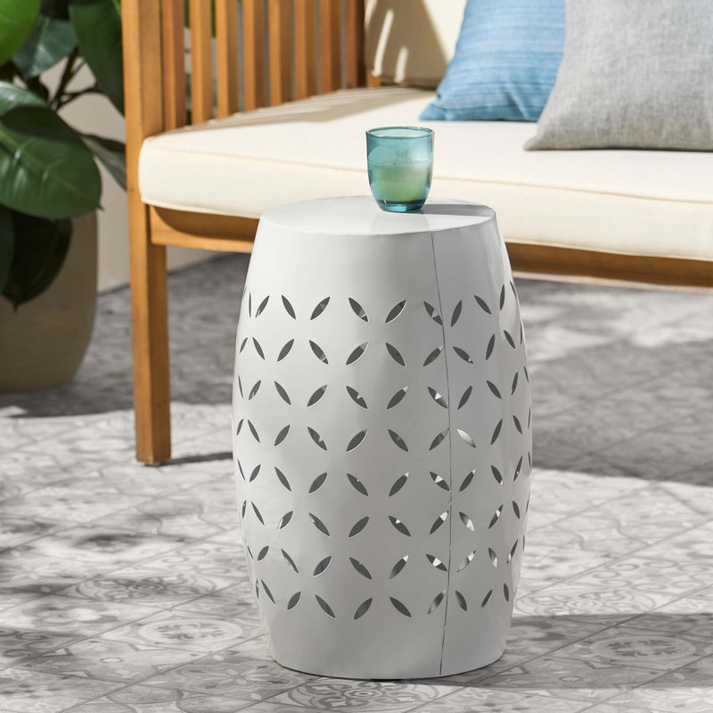 Table d'appoint 12 ", White