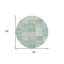 Tapis rond 8 po