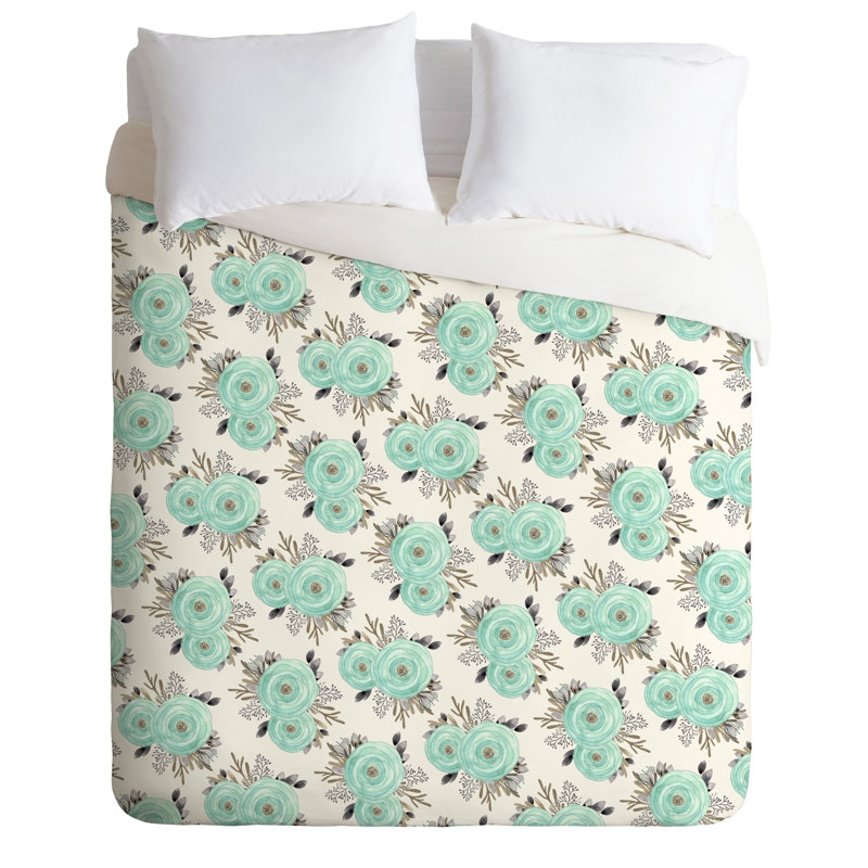 Iveta Abolina Floral Duvet Cover, Twin/Twin XL Duvet Cover + 1 Standard Sham
