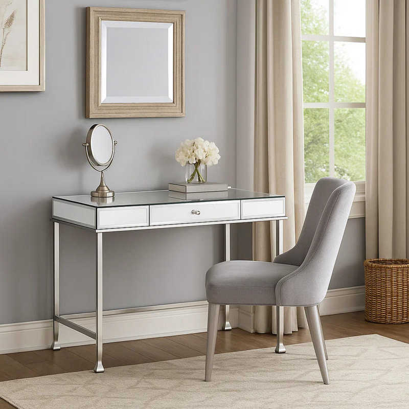 Solid Wood Writing Desk, null