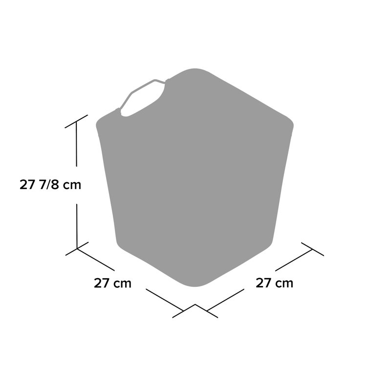 Cubeicals Wire Frame Storage Fabric Bucket, Tan