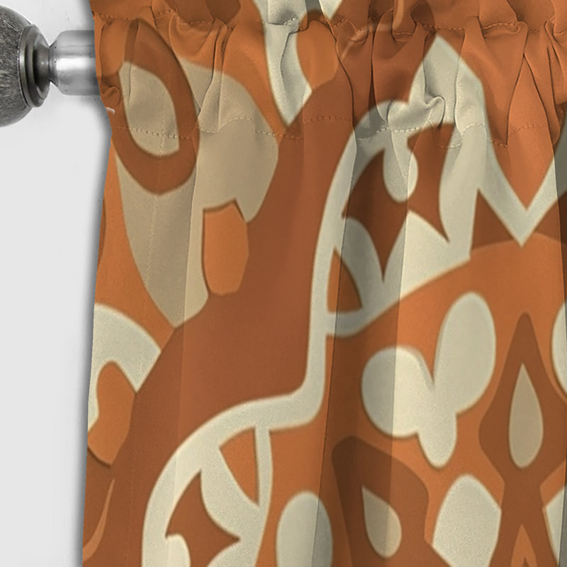 Jaydin - Abstract Blackout Curtain - 1 Panel, 52" W x 90" L