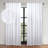  Leaves Pattern Machine Washable 100% Polyester Black Out Curtains with Back Tabs-103688513-103688498