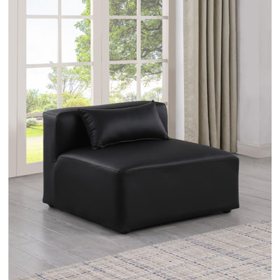 Chaise d'appoint en cuir Iyonnie Vegan