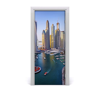 Bay In Dubai Door Decal