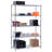 48'' W Steel Shelving Unit with Wheels