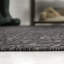 Tapis d'intérieur / extérieur noir / crème à deux tons à motif géométrique abstrait Orbie-1550133410