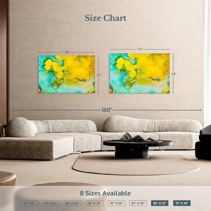 Avery Abstract Rustic, 34'' H x 51'' W