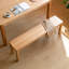 Banc de table en bois de chêne naturel pour salle à manger-339223476