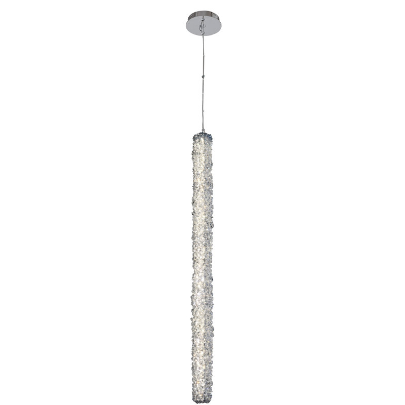 Luminaire suspendu clair / chromé Lina 1 LT Allegri