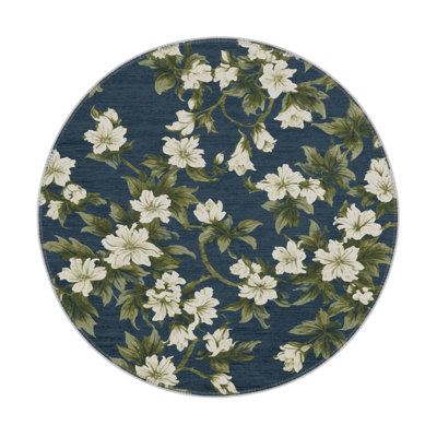 Botanical Green Indoor and Outdoor Area Rug