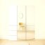 Système de placard modulaire en bois avec miroir Elise