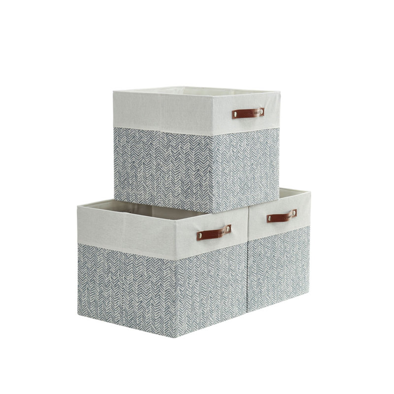 Ensemble de cubes en tissu, Chevrons