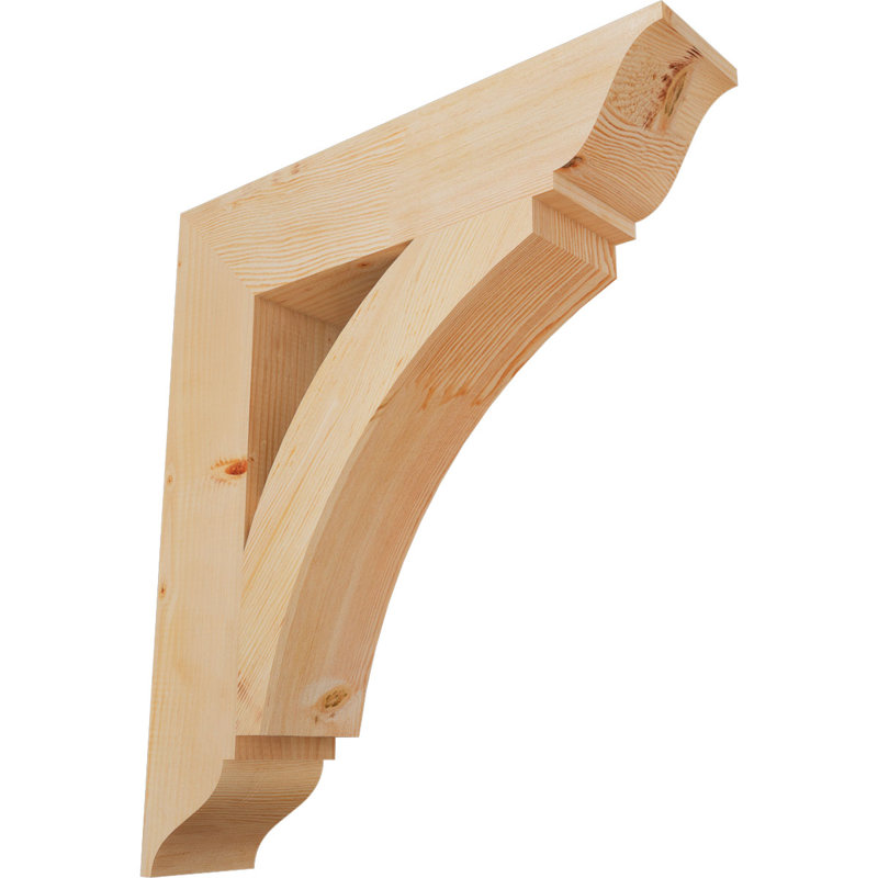 Support traditionnel Thorton, Douglas (lisse), H 32 po x l 5,5 po x P 28 po