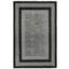 Tapis en coton tissé noir Alfa Rich Candelario-820103652