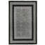 Tapis en coton tissé noir Alfa Rich Candelario-820103657