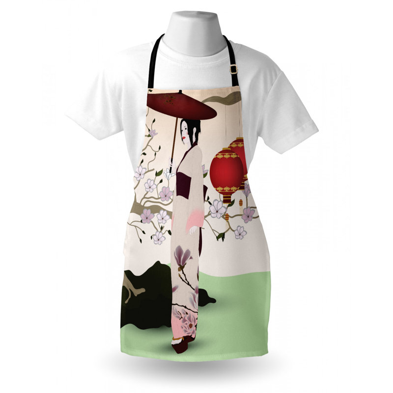 Tablier de fille parasol