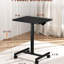 Petit bureau pour travailler debout avec roulettes verrouillables, bureau mobile à hauteur réglable, bureau pour ordinateur portable, petite table pour ordinateur-253784610