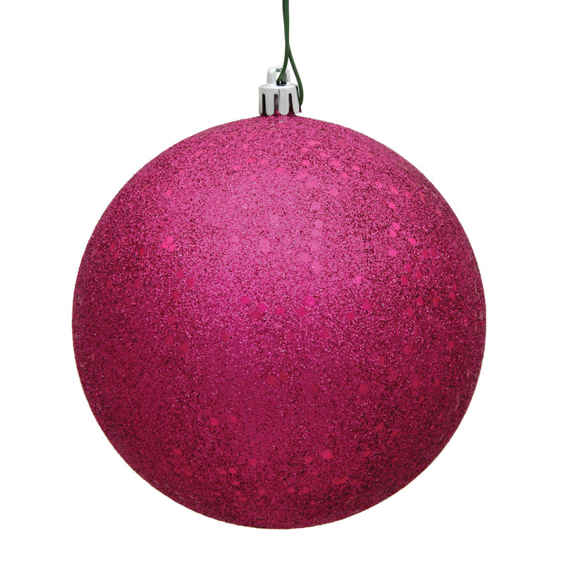 Décoration de boule décorative des Fêtes, Paillettes bleu minuit, H 6 po x l 6 po x P 6 po