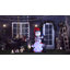 HOMCOM 6ft Inflatable Christmas Snowman with Three Penguins LED Xmas Décor