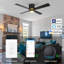 Gaini 52'' Ceiling Fan with LED Lights-1928037062