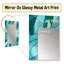 Fonio - Large Wall Mirror On Metal-515850250