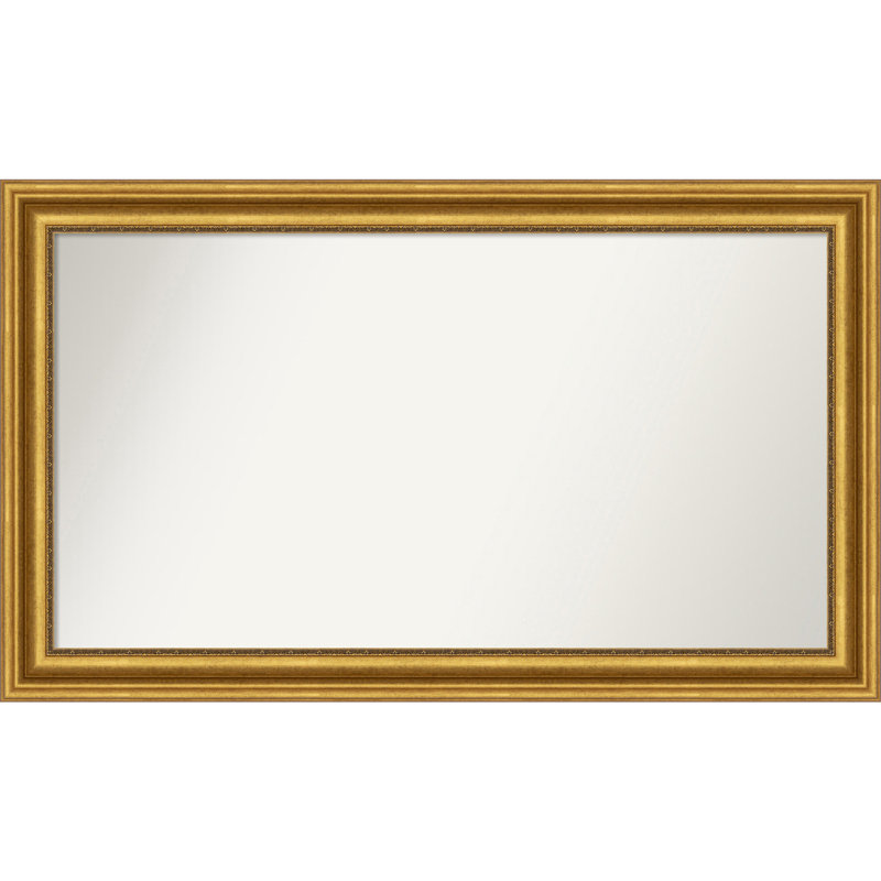 Miroir de salle de bain Jashawna, 30,75 po x 51,75 po, Doré