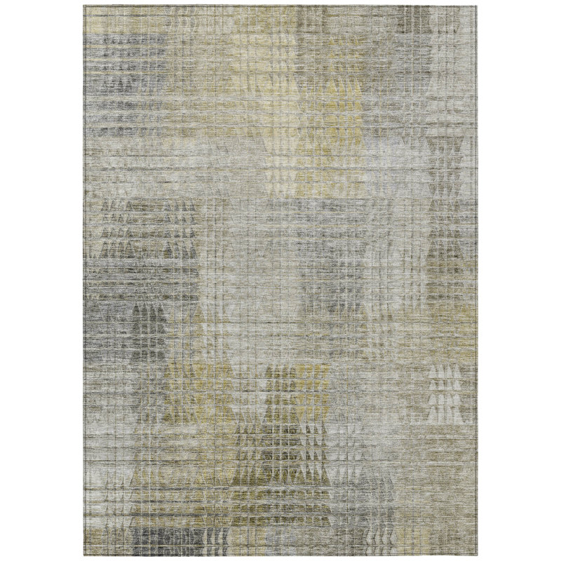 Geometric Indoor Rug, Rectangle 2'6" x 3'10"