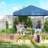 10 x 10 ft Pop Up Canopy Tent with One Push Setup, Easy Setup Outdoor Portable Instant Canopy Shelter with Wheeled Carry Bag, Sandbags, Adjustable Height for Parties, Events, Dark Blue-123817725