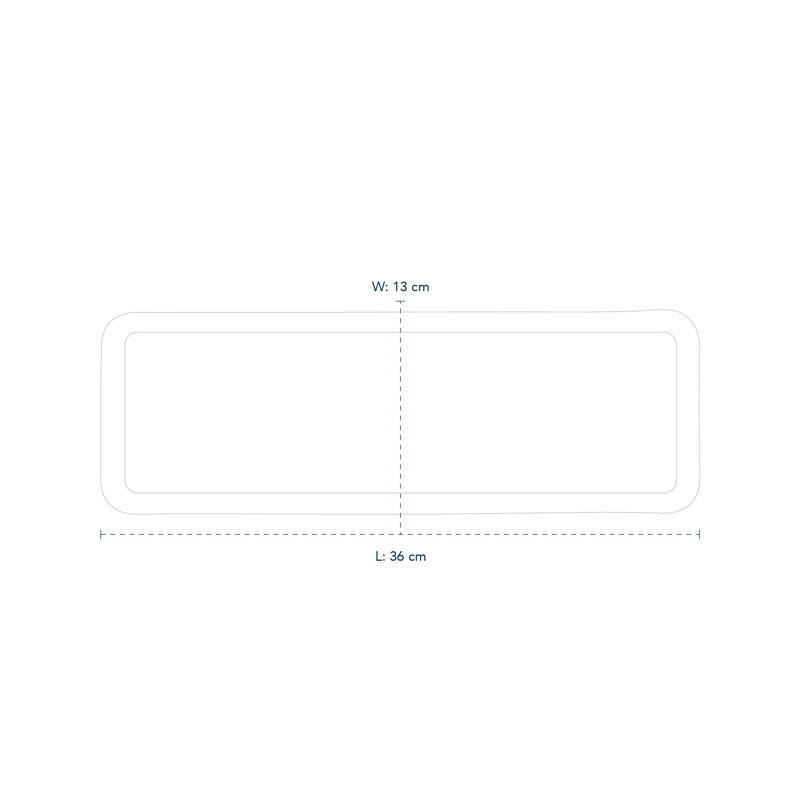Royal Copenhagen White Fluted Oblong Platter