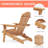 Aminata Cedar Foldable Outdoor Adirondack Chair