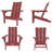 Outdoor Folding Adirondack Chair -124605919