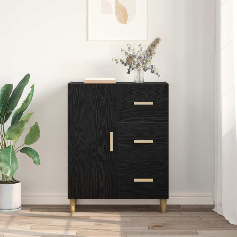 Accent Cabinet, Black Oak