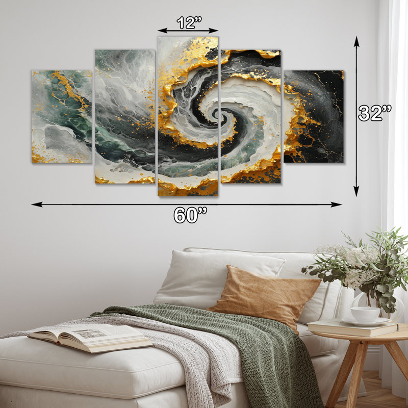 Corcoran - Abstract Spirals Wall Decor - Modern Wall Art