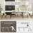 Expandable White Sintered Stone Dining Table And Chair Set-1702720489-1702720406