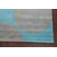 Motif géométrique gris/bleu en laine Touffeté à la main Tapis décoratif