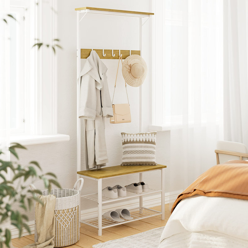 Freestanding Wooden Coat Rack