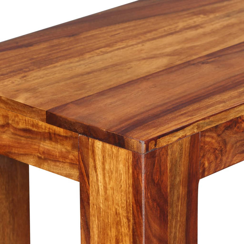 Banc en bois massif Hanneli, H 17,2 po x l 63 po x P 13,8 po