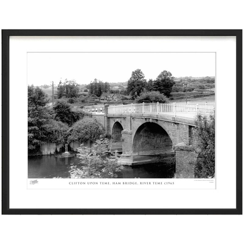 Clifton Upon Teme, Ham Bridge, River Teme C1965 by Francis Frith - Single Picture Frame Print, 40cm H x 50cm W x 2.3cm D