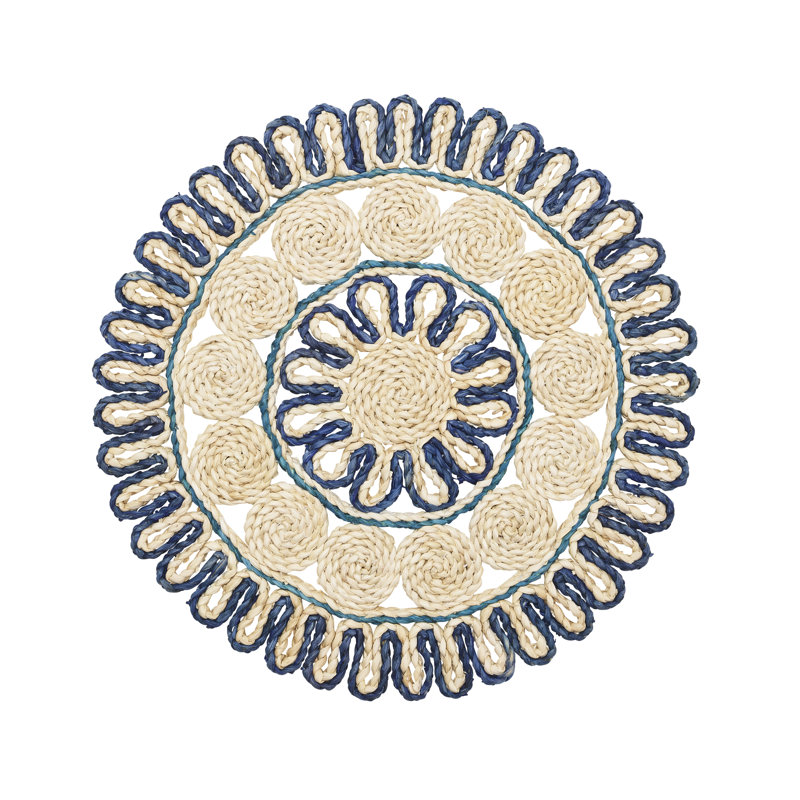 Casbah Placemat, Natural/Blue