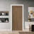 Walnut Texture Flush Hollow Core Composite Interior Door Slab-115959711