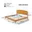 Structure de lit Ulmer Mid-Century Modern-124984928