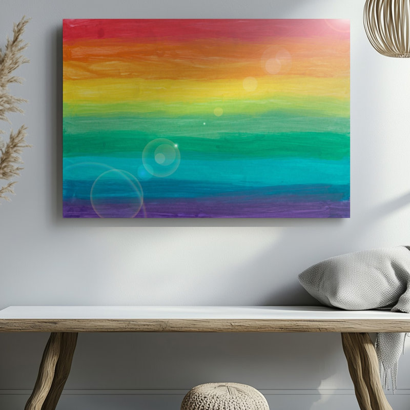 Reproduction d'art sur toile abstraite, H 9 po x l 12 po