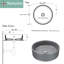 Regatta Poured Circular Vessel Bathroom Sink-46830204