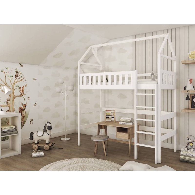 Edric High Sleepers House Beds, White
