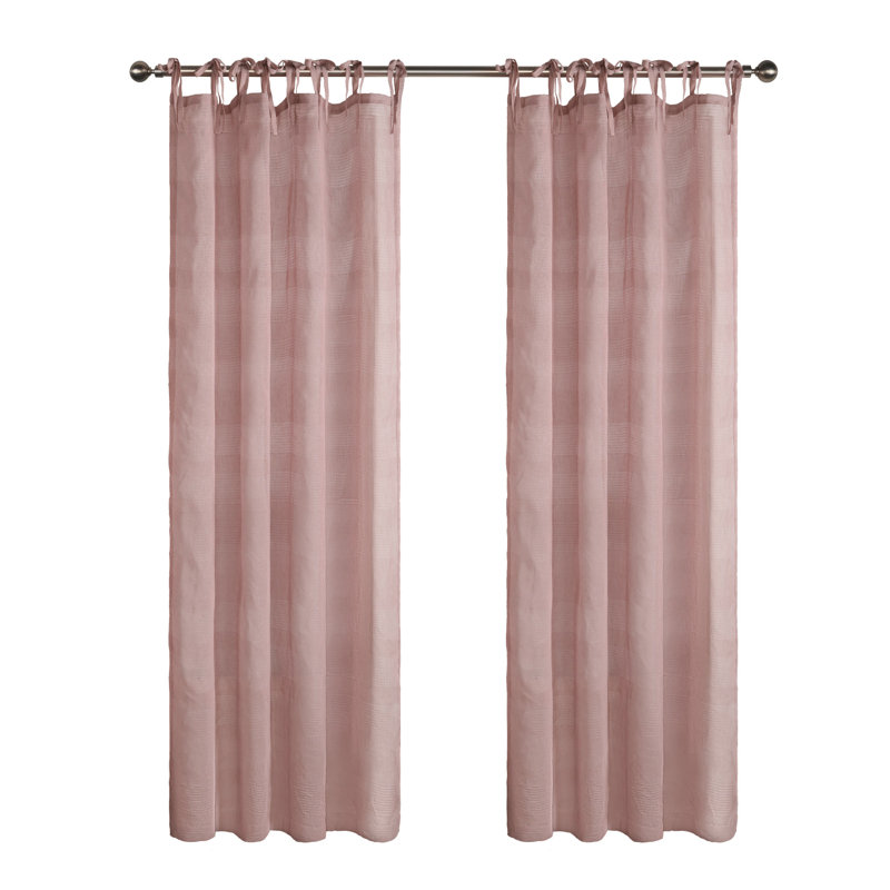 Paire de rideaux 2 pièces, L 52 po x L 108 po, Rosé