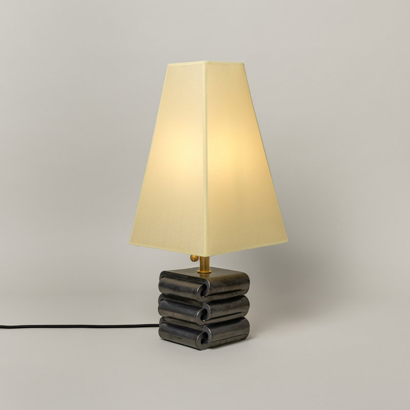 Gio Table Lamp, Graphite, Faint Green