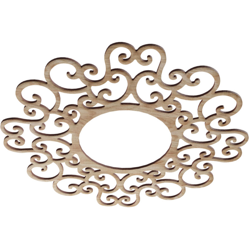 Médaillon de plafond 24 po x 9 pi 8 po x P 9/8 po Reims, Chêne rouge, H 22 po x l 22 po x P 0,25 po